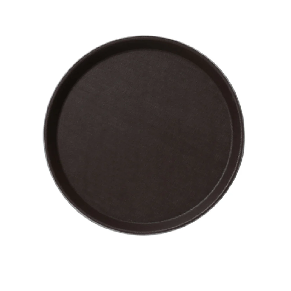 Yanco FT-1600 16 Inch Round Tray with Fiberglass Brown Finish - Serving Display Tray Yanco FT-1600 16 Inch Round Tray with Fiberglass Brown Finish - Serving Display Tray