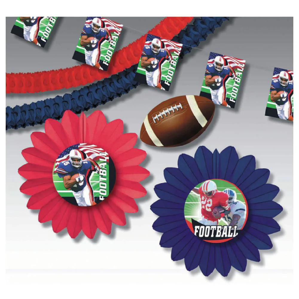 Hubert 60049 Decoration Kit Football Fever 4000 Sq. Ft.