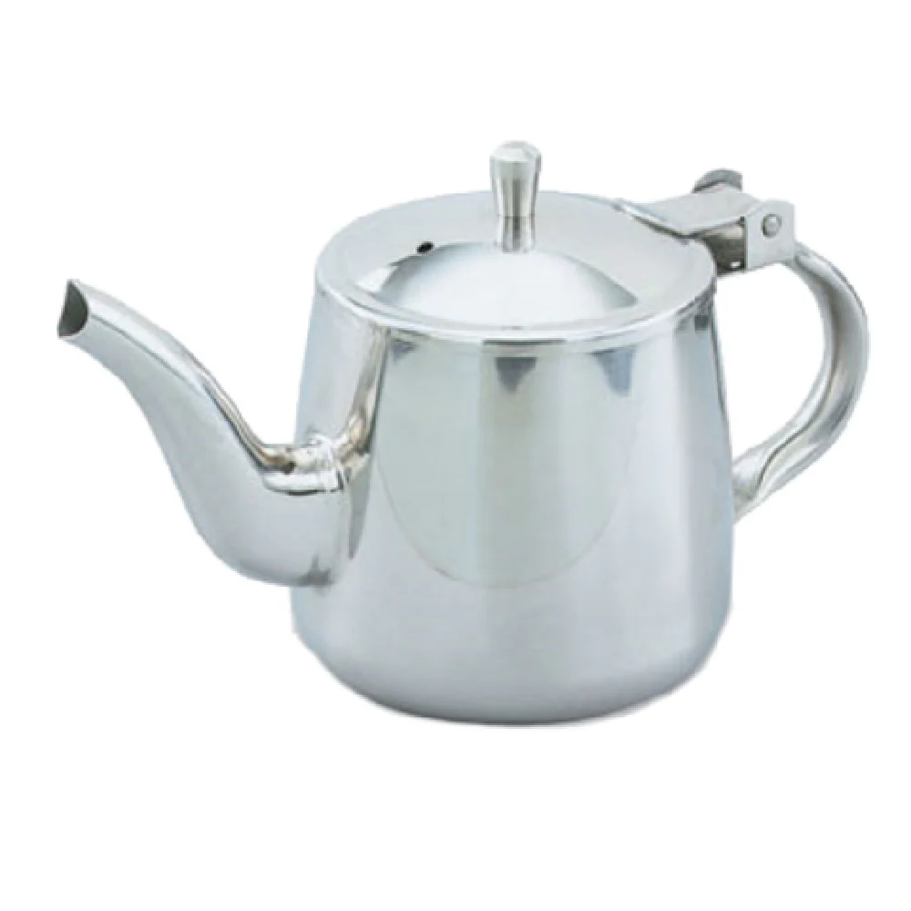 Vollrath 46310 10 Ounce Gooseneck Teapot with Hinged Cover Stainless Steel Mirror Finish Vollrath 46310 10 Ounce Gooseneck Teapot with Hinged Cover Stainless Steel Mirror Finish