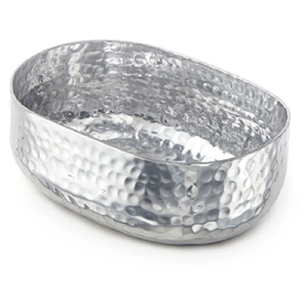American Metalcraft ABHS46 25 Oz Oval Entrée Basket Hand-Wash Hammered Aluminum Silver American Metalcraft ABHS46 25 Oz Oval Entrée Basket Hand-Wash Hammered Aluminum Silver
