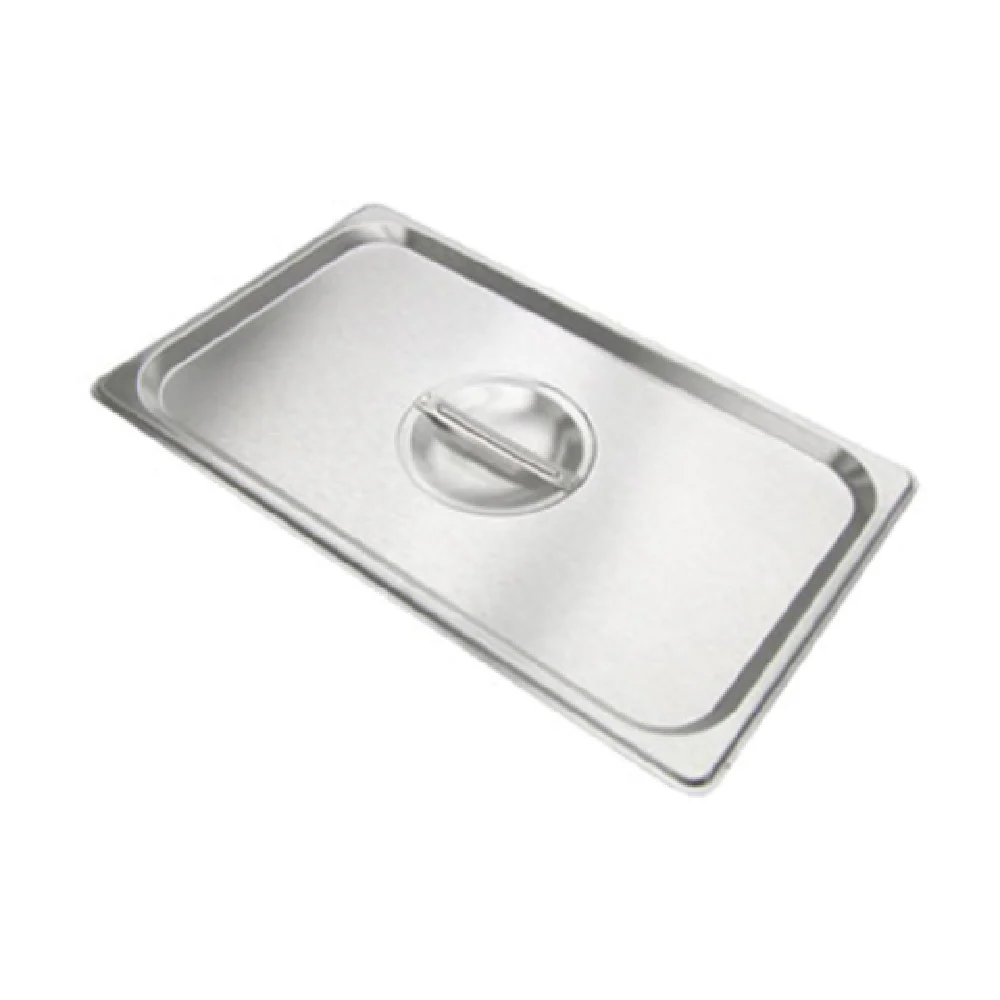 Admiral Craft FC-165 Full Size Solid Deli Food Pan Cover Stainless Steel with Recessed Handle