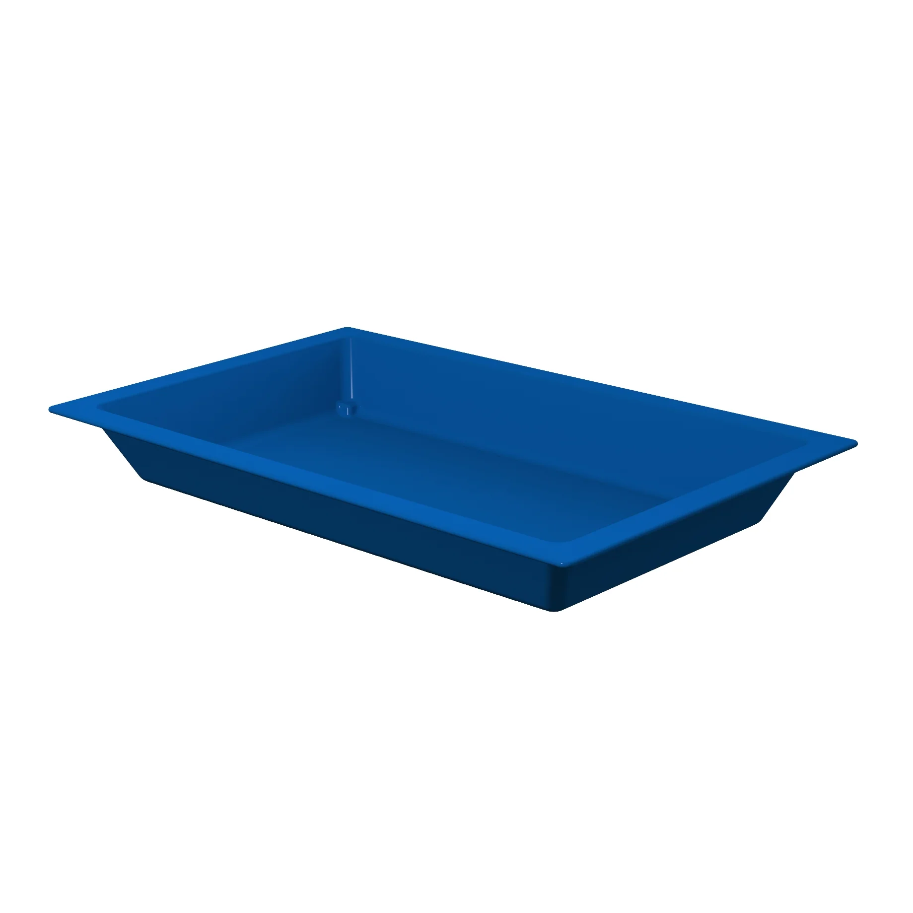 Tablecraft CW4049CBL 21 Inch Cobalt Blue Food Pan Full Size 8-1/2 Qt Cast Aluminum with Duracoat