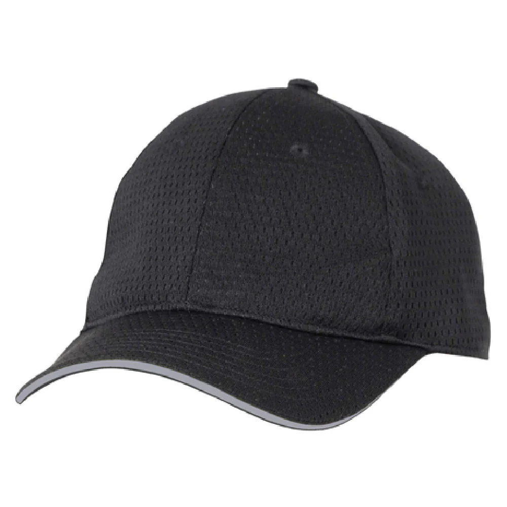 Chef Works BCCTGRY0 Baseball Cap Adjustable Closure All Over Cool Vent Black