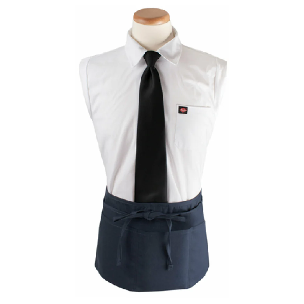 John Ritzenthaler Company 3PWACNV 25 Inch Waist Apron 3 Pocket DuraSure Polyester Navy Blue