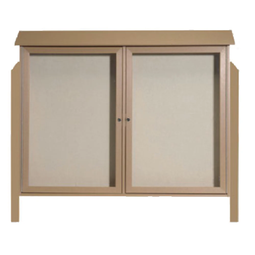 Aarco PLD4052-2DPP-8 52 Inch Freestanding Message Center Weatherproof Plastic Lumber Aarco PLD4052-2DPP-8 52 Inch Freestanding Message Center Weatherproof Plastic Lumber
