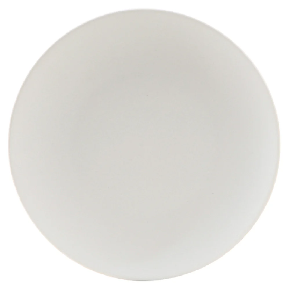 Tuxton VWA-102 10-1/4 Inch Round Coupe Plate Lead-Free Porcelain Matte White Tuxton VWA-102 10-1/4 Inch Round Coupe Plate Lead-Free Porcelain Matte White