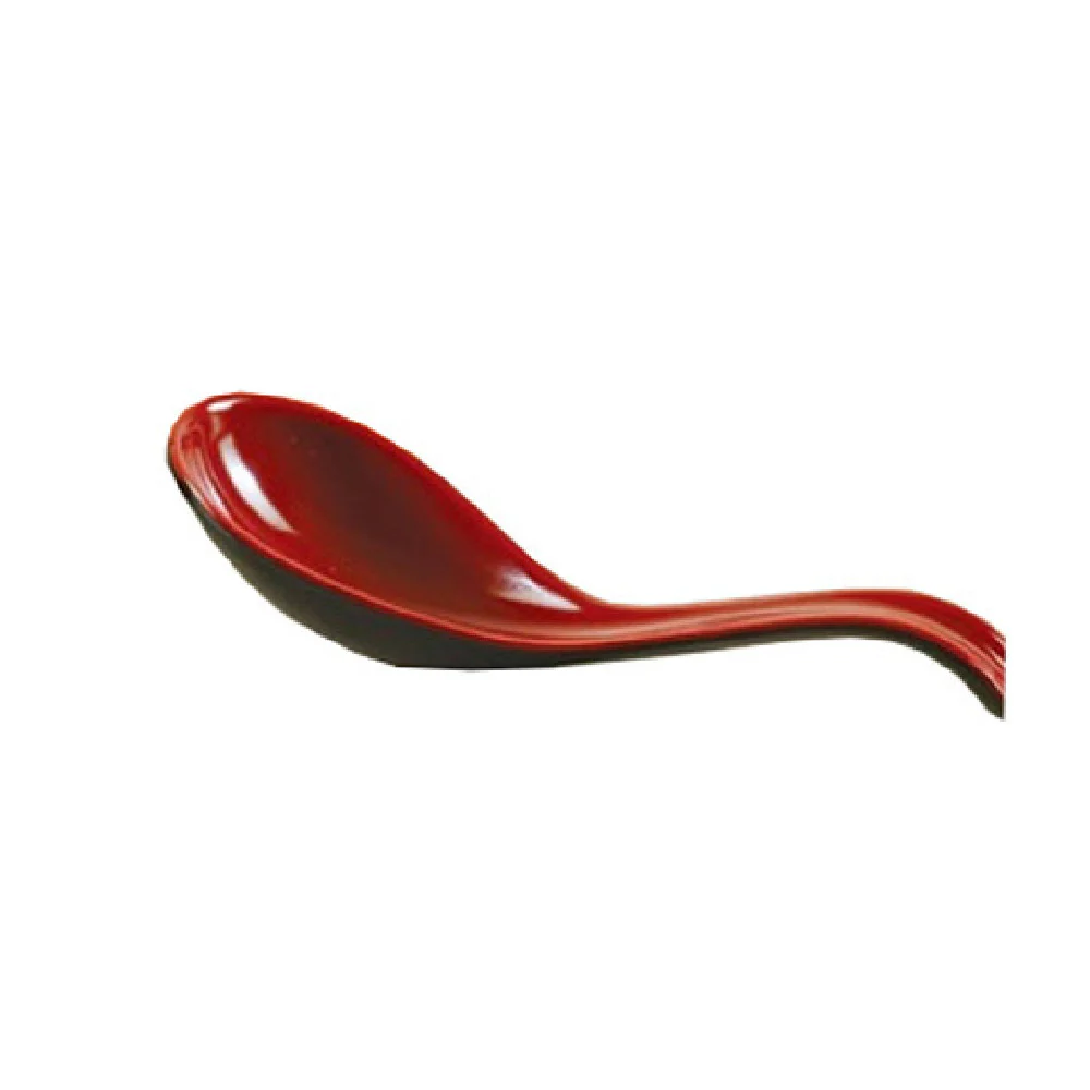Yanco CR-7002 6-1/2 Inch Two-Tone Spoon Dishwasher Safe Melamine Black Red Yanco CR-7002 6-1/2 Inch Two-Tone Spoon Dishwasher Safe Melamine Black Red