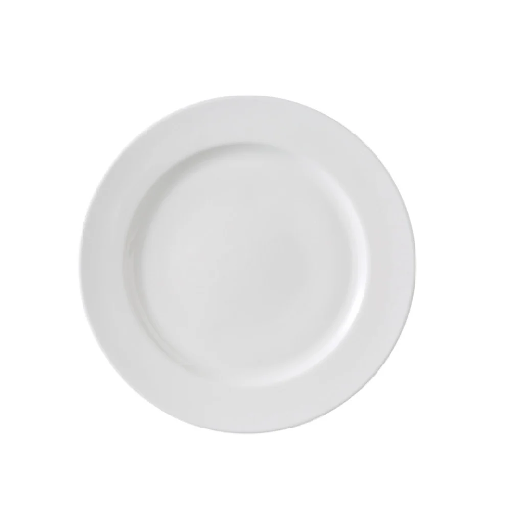 Yanco VS-110 10 1/2 Inch Diameter White Plate China Dishwasher Safe