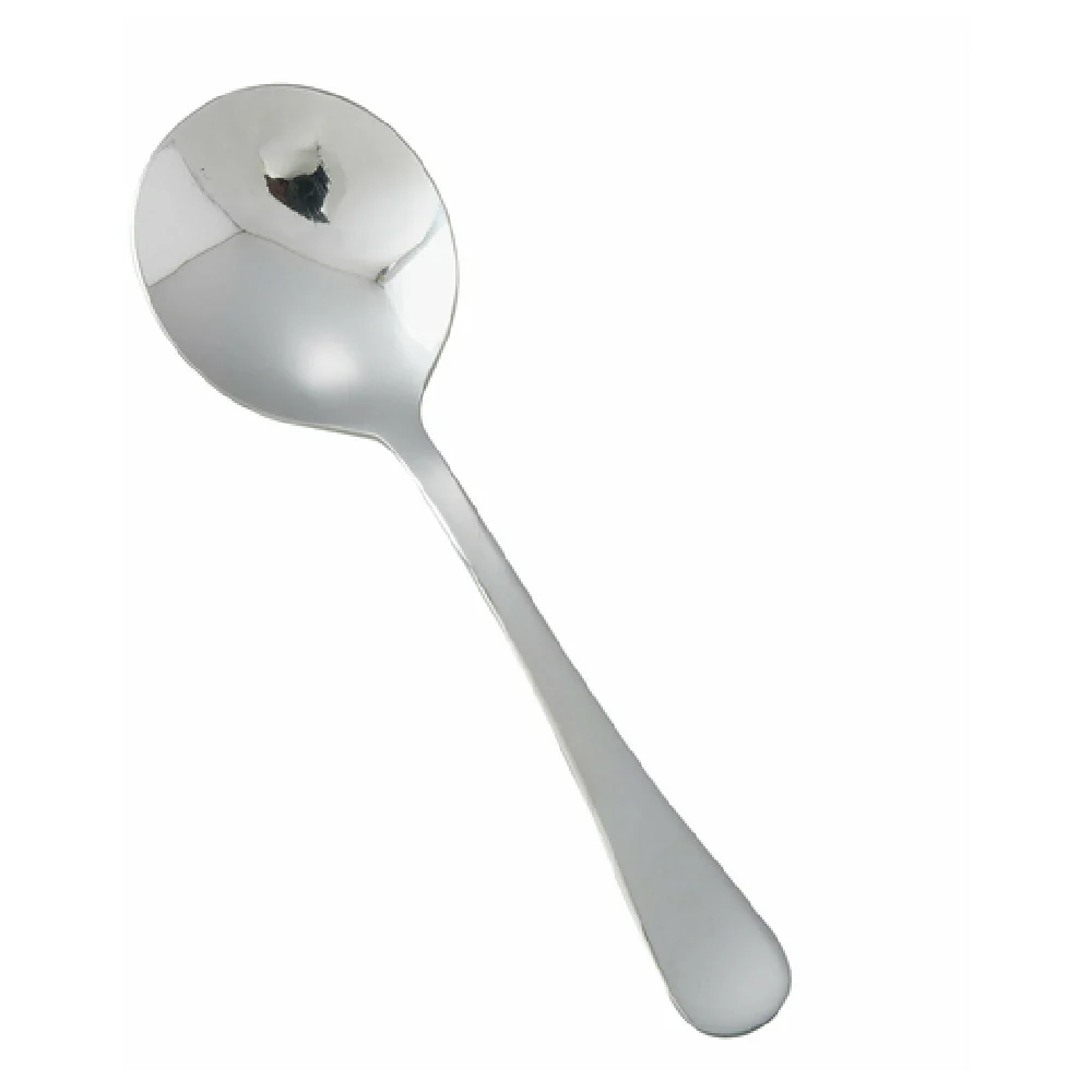 Winco 0026-04 5-7/8 Inch Heavyweight Bouillon Spoon Mirror Finish 18/0 Stainless Steel