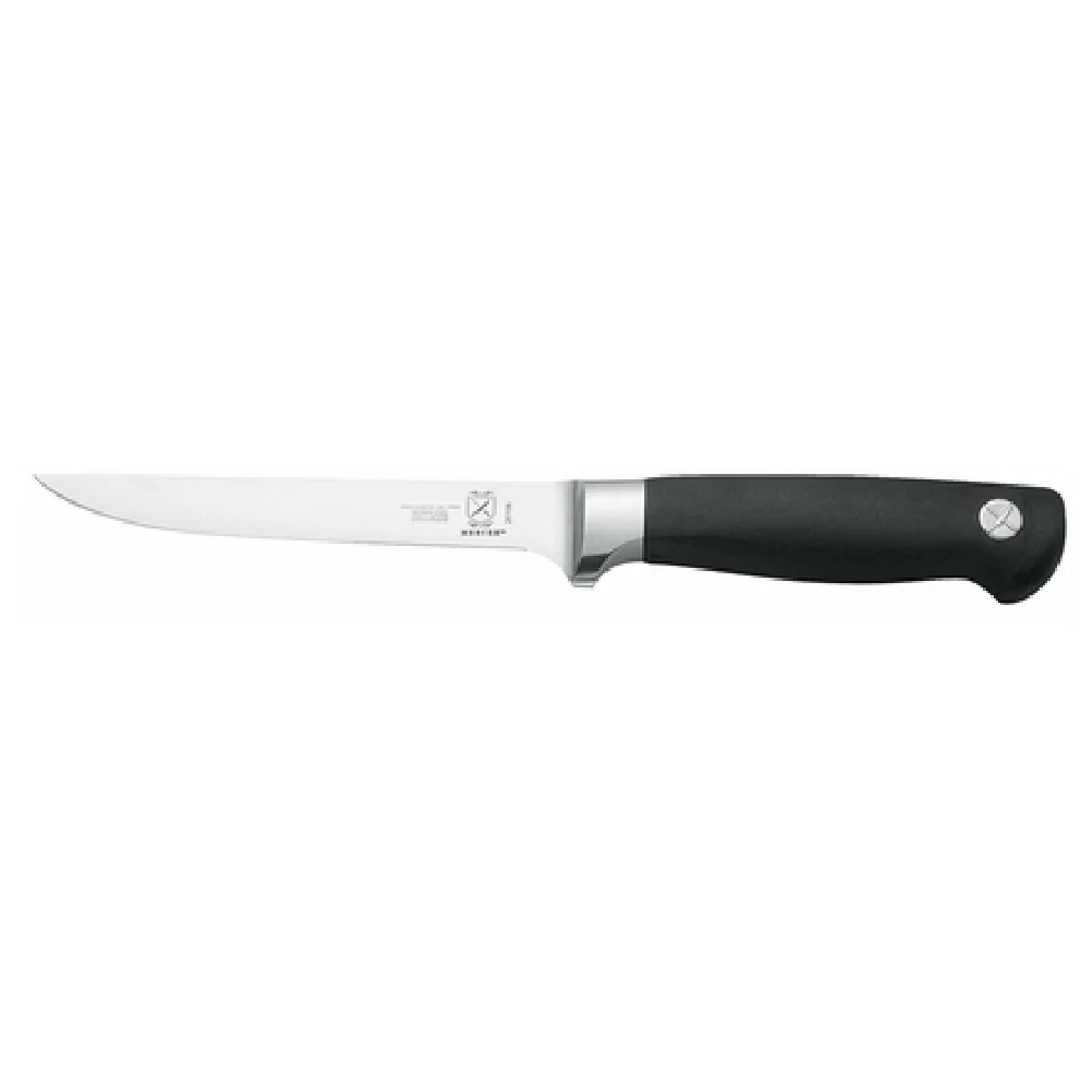 Mercer Culinary M20106 6 Inch Stiff Boning Knife High Carbon German Steel with Santoprene Handle Mercer Culinary M20106 6 Inch Stiff Boning Knife High Carbon German Steel with Santoprene Handle