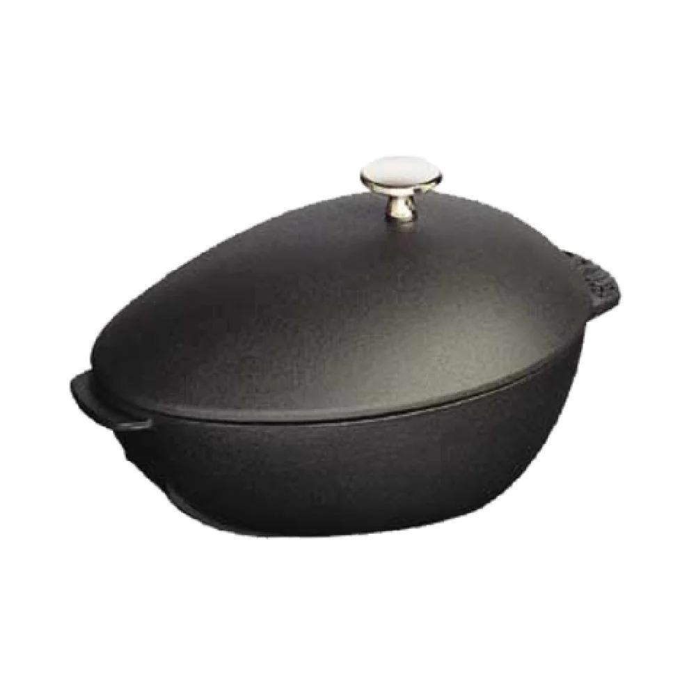Zwilling 1102523 2 Quart Mussel Pot with Lid Cast Iron Enameled Black Matte Zwilling 1102523 2 Quart Mussel Pot with Lid Cast Iron Enameled Black Matte