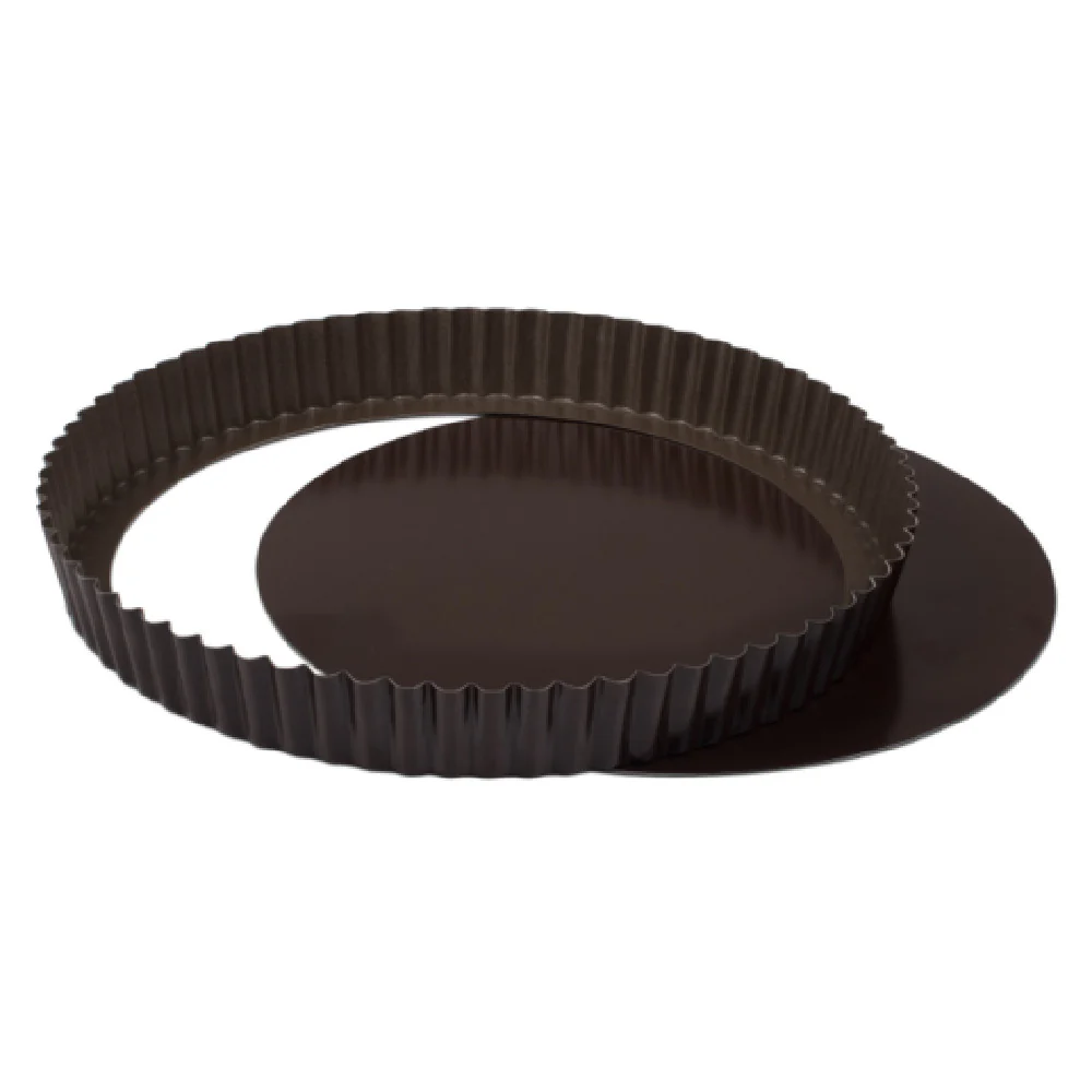 JB Prince M256 9.5NS 9-1/2 Inch Tart Mold Non-Stick Removable Bottom Tinned Steel