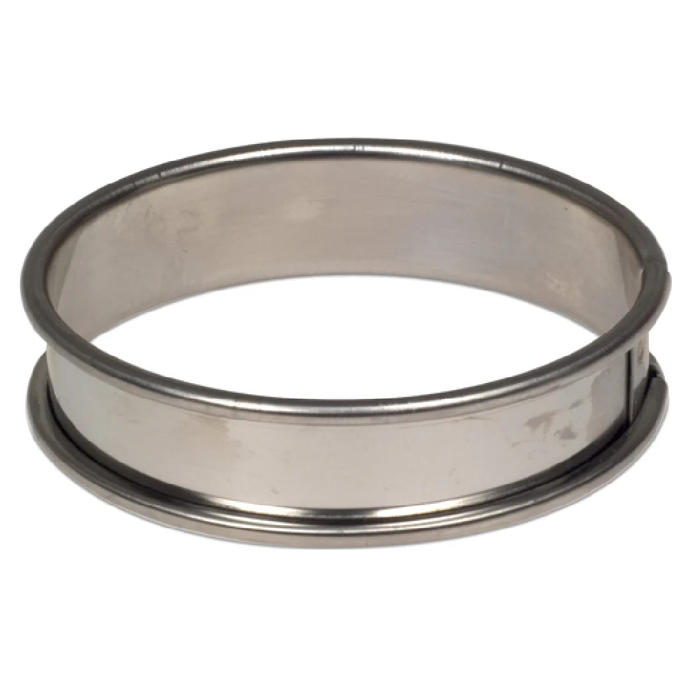 JB Prince M266 2.5 Inch Flan Ring Round with Rolled Edges Stainless Steel 6 Packs JB Prince M266 2.5 Inch Flan Ring Round with Rolled Edges Stainless Steel 6 Packs
