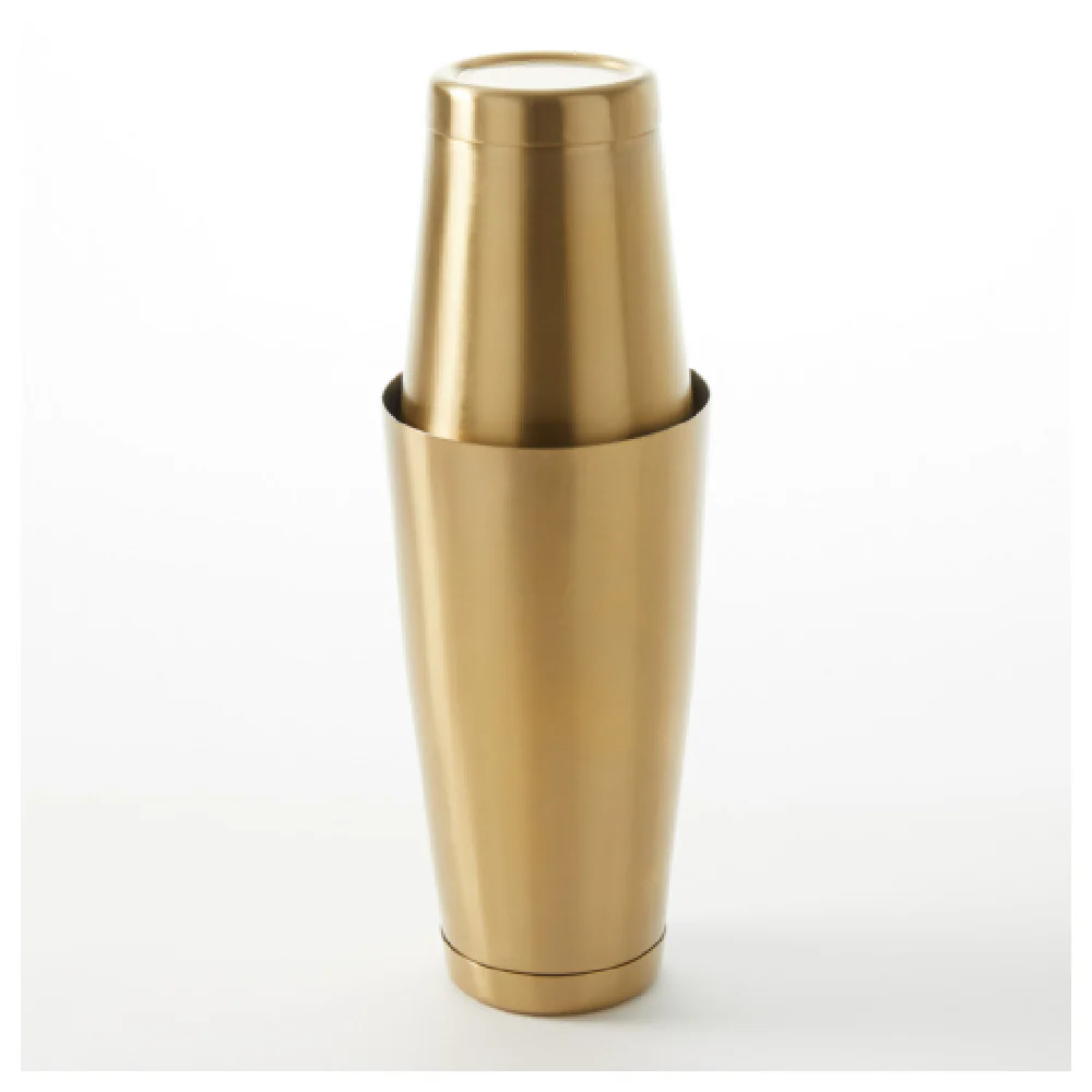 American Metalcraft GBSSET 18 Oz Stainless Steel Boston Shaker Set Gold