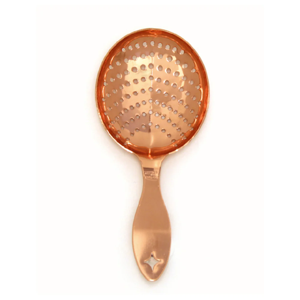 Spill-Stop 8018-3 Julep Strainer Stainless Steel Copper Plated Finish Hand Wash Only Spill-Stop 8018-3 Julep Strainer Stainless Steel Copper Plated Finish Hand Wash Only