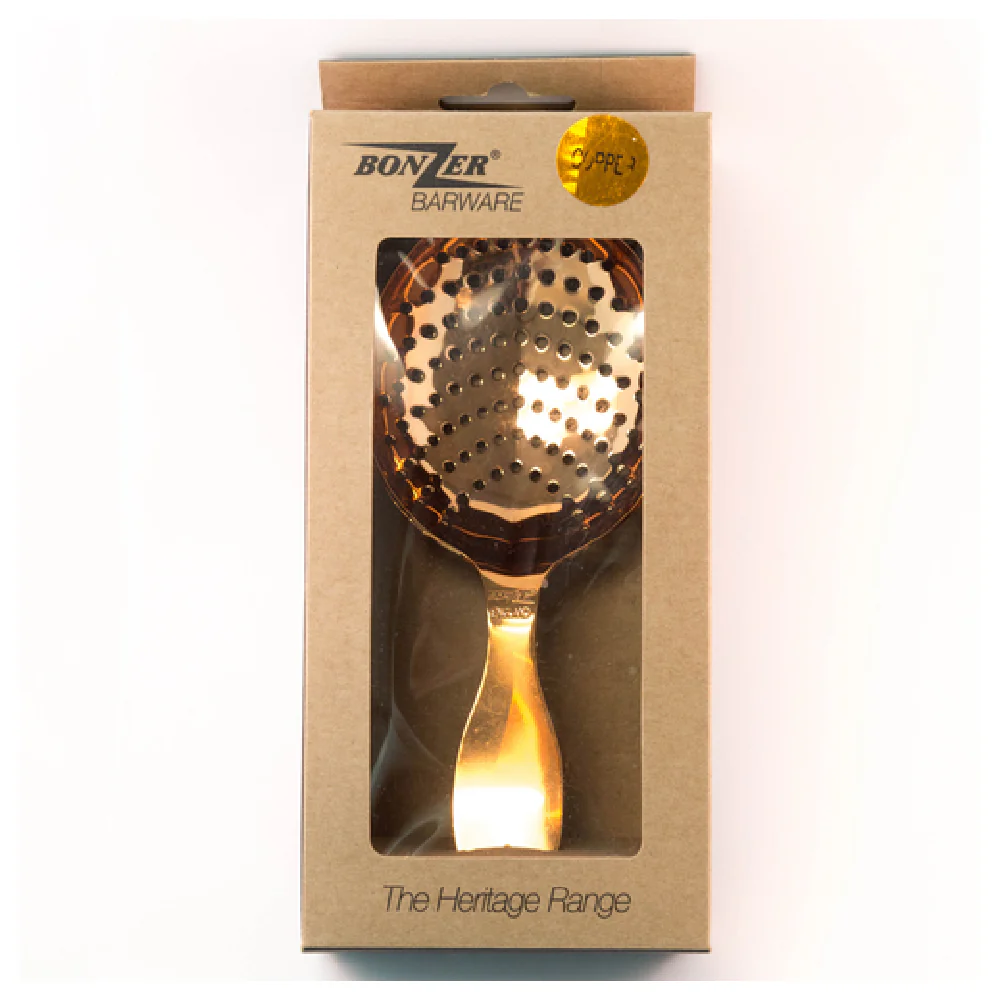 Spill-Stop 8018-3 Julep Strainer Stainless Steel Copper Plated Finish Hand Wash Only Spill-Stop 8018-3 Julep Strainer Stainless Steel Copper Plated Finish Hand Wash Only