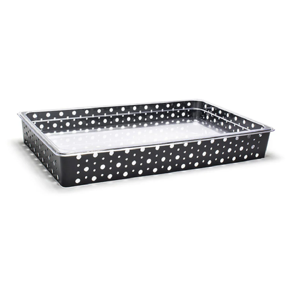 FOH BHO071BKI20 Full Size Dots Housing/Pan Set Shallow Matte Black Includes One BHO066BKI20 Full Size Dots Housing Shallow Matte Black