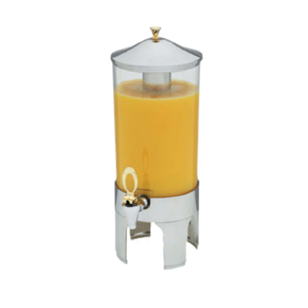 Vollrath 46272 2-gallon Cover Replacement for New York Cold Beverage Dispenser with Knob Stainless Steel Mirror Finish