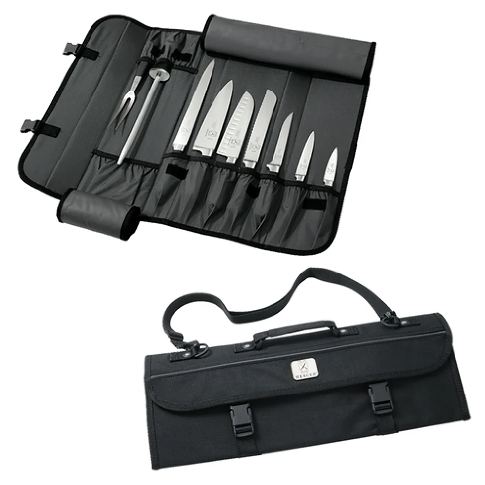 Mercer Culinary M30110M 21 Inch Knife Case 10 Pocket Portable and Durable Black PVC