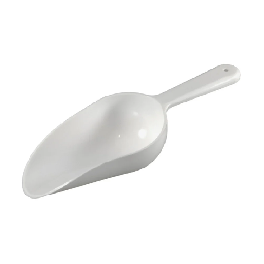 Bar Maid CR-854W 4Oz Scoop Round Bowl Hole Handle White Polyethylene Bar Maid CR-854W 4Oz Scoop Round Bowl Hole Handle White Polyethylene