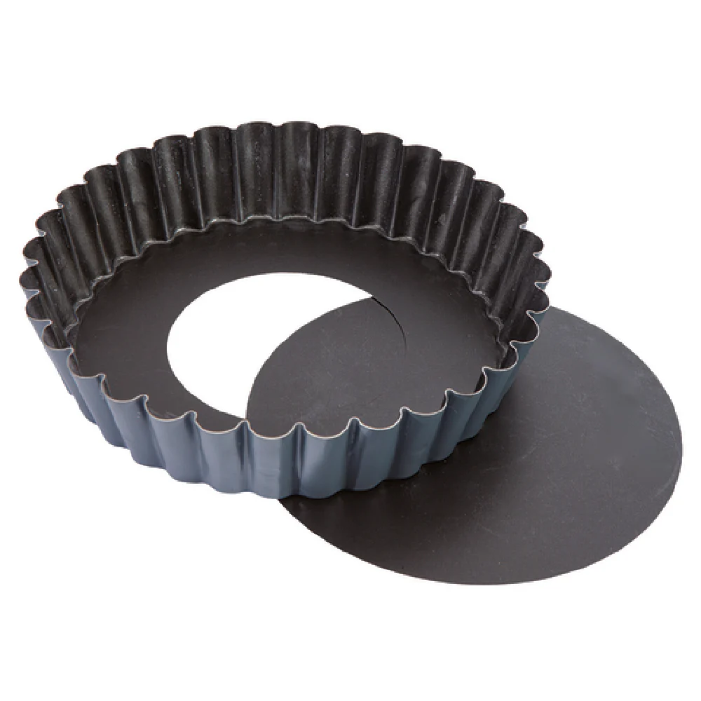 Matfer 331811 4-3/4 Inch Diameter Exopan Sponge Cake Mold Fluted Non-Stick Steel Coated