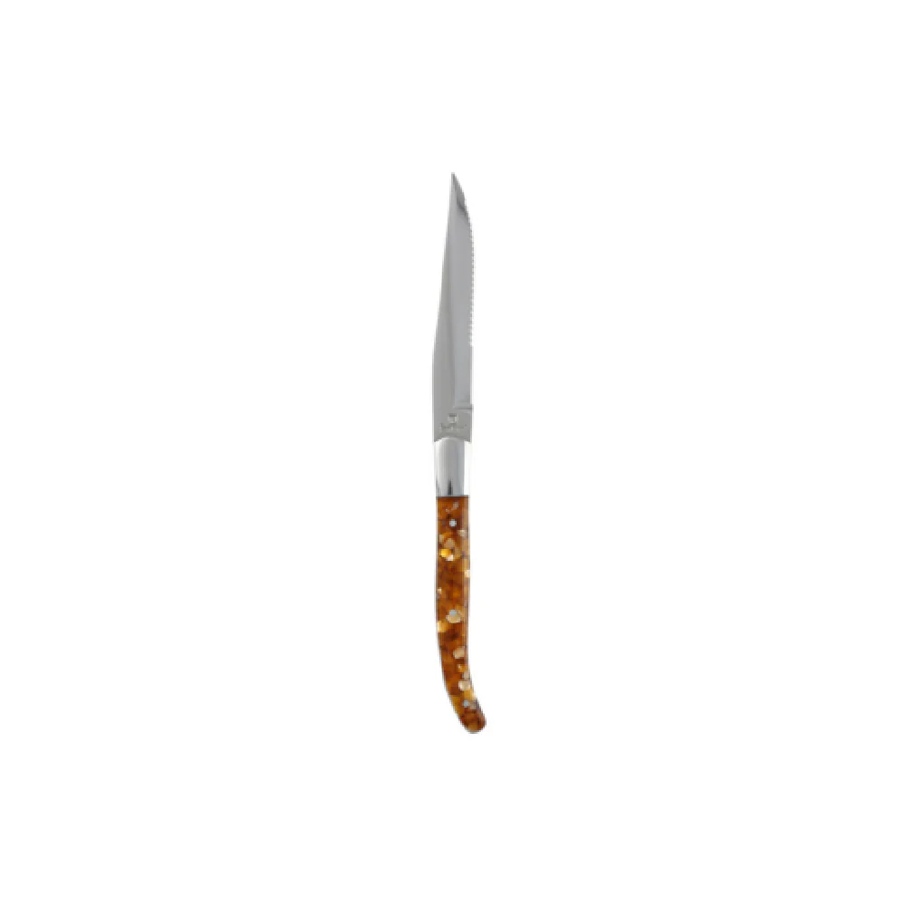 Fortessa 1.5.STK.00.244 9.25 Inch Blade 23cm Knife Serrated Amber Handle Fortessa 1.5.STK.00.244 9.25 Inch Blade 23cm Knife Serrated Amber Handle