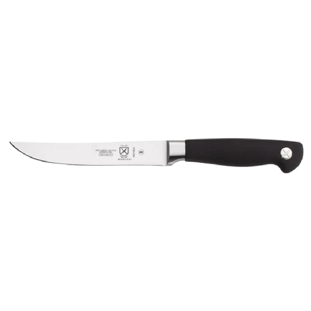 Mercer Culinary M21922 5 Inch Blade 9-3/8 Inch Overall Length Steak Knife High Carbon Steel with Santoprene Handle Mercer Culinary M21922 5 Inch Blade 9-3/8 Inch Overall Length Steak Knife High Carbon Steel with Santoprene Handle