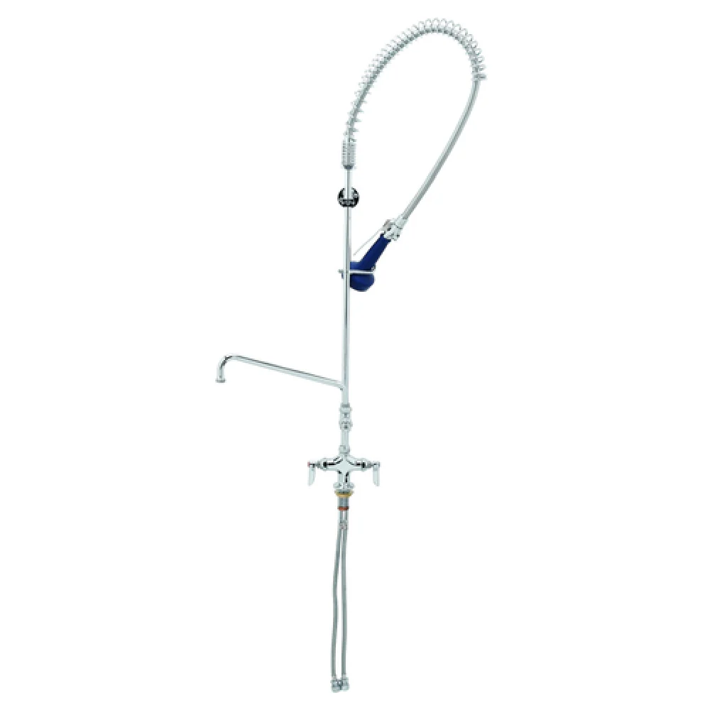 T&S Brass B-0113-A08-B08 Deck Mount Pre-Rinse Faucet with Add On Faucet T&S Brass B-0113-A08-B08 Deck Mount Pre-Rinse Faucet with Add On Faucet