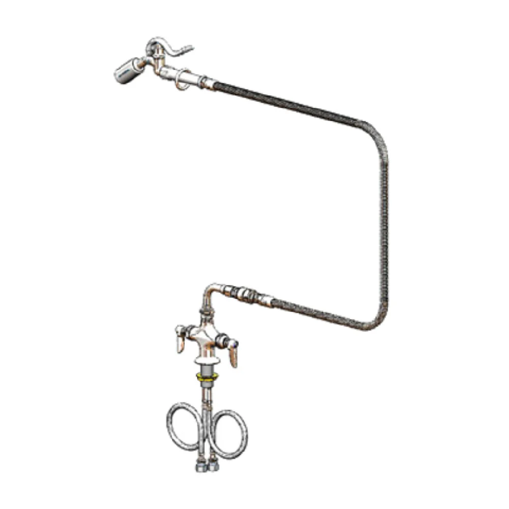 T&S Brass B-0300-WD Low Lead Double Pantry Faucet ADA Compliant with Eterna Cartridges