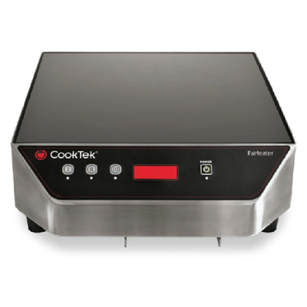 Cooktek 605201 14 Inch Induction Skillet Warmer Electric with Cooling Fan Stainless Steel