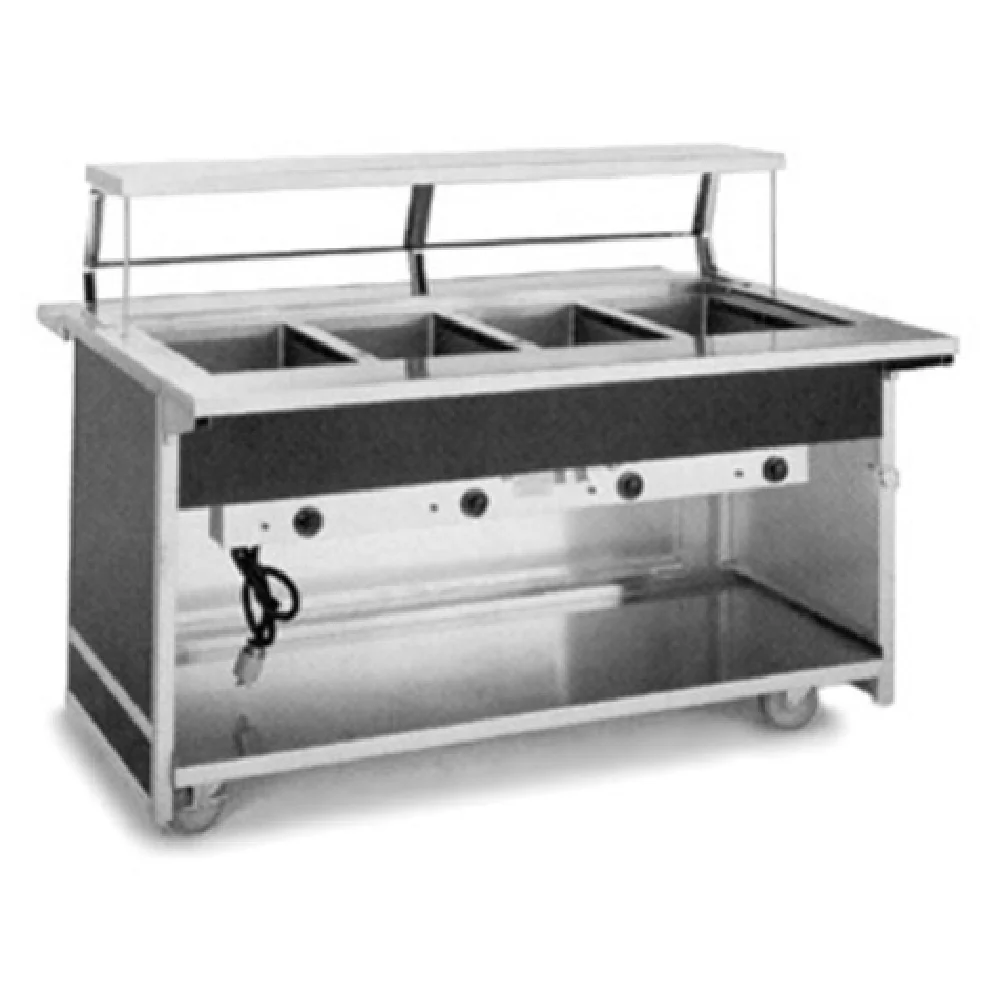 Atlas Metal BLH-4-OT 63 Inch Electric Hot Food Serving Counter with 4 Wells