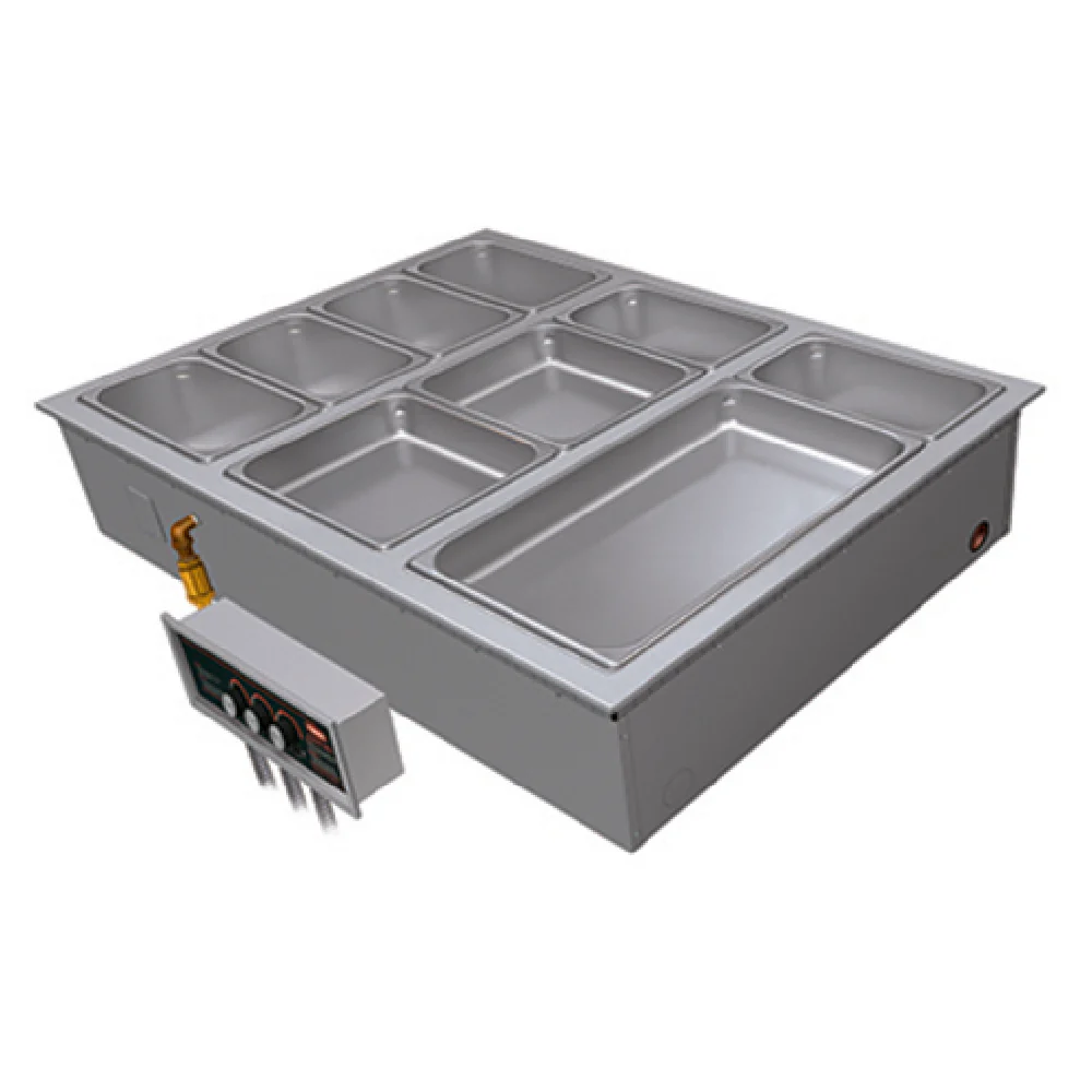 Hatco HWBI43-3M 43 Inch Drop-In Electric Heated Well with Manifold Drain Hatco HWBI43-3M 43 Inch Drop-In Electric Heated Well with Manifold Drain