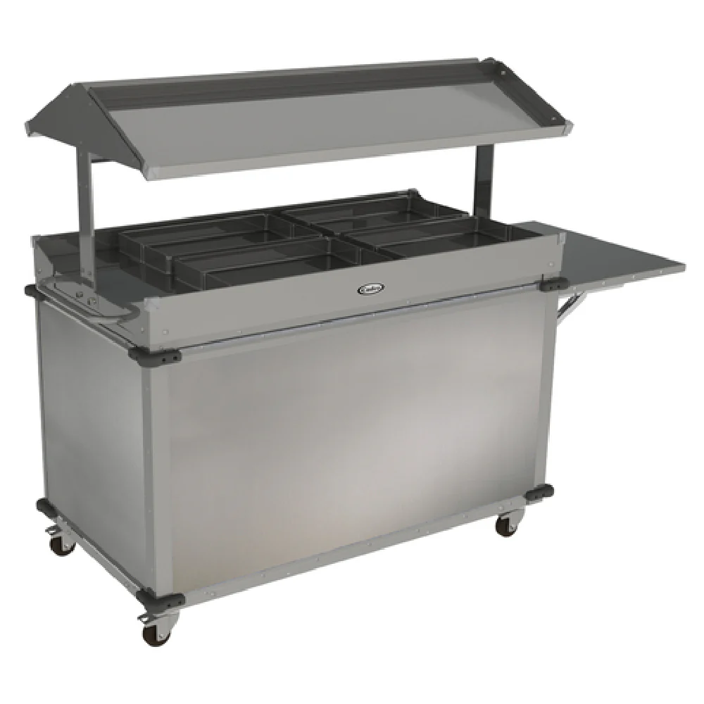 Cadco CBC-GG-B4-LST 85 Inch MobileServ Standard Grab and Go Merchandising Cart Cadco CBC-GG-B4-LST 85 Inch MobileServ Standard Grab and Go Merchandising Cart