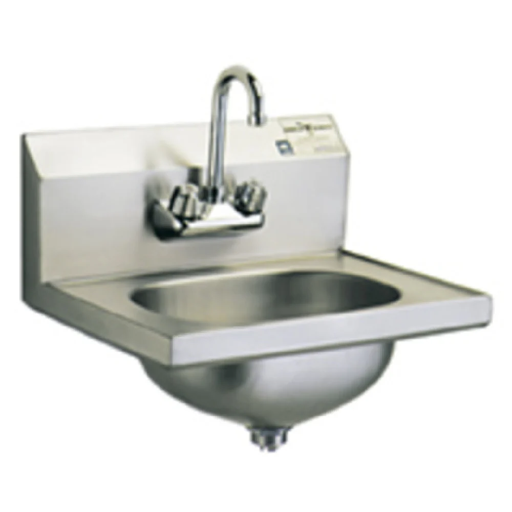 Eagle HSA-10-F 13 Inch Hand Sink Wall Mount Splash Mount Gooseneck Faucet Stainless Steel Eagle HSA-10-F 13 Inch Hand Sink Wall Mount Splash Mount Gooseneck Faucet Stainless Steel
