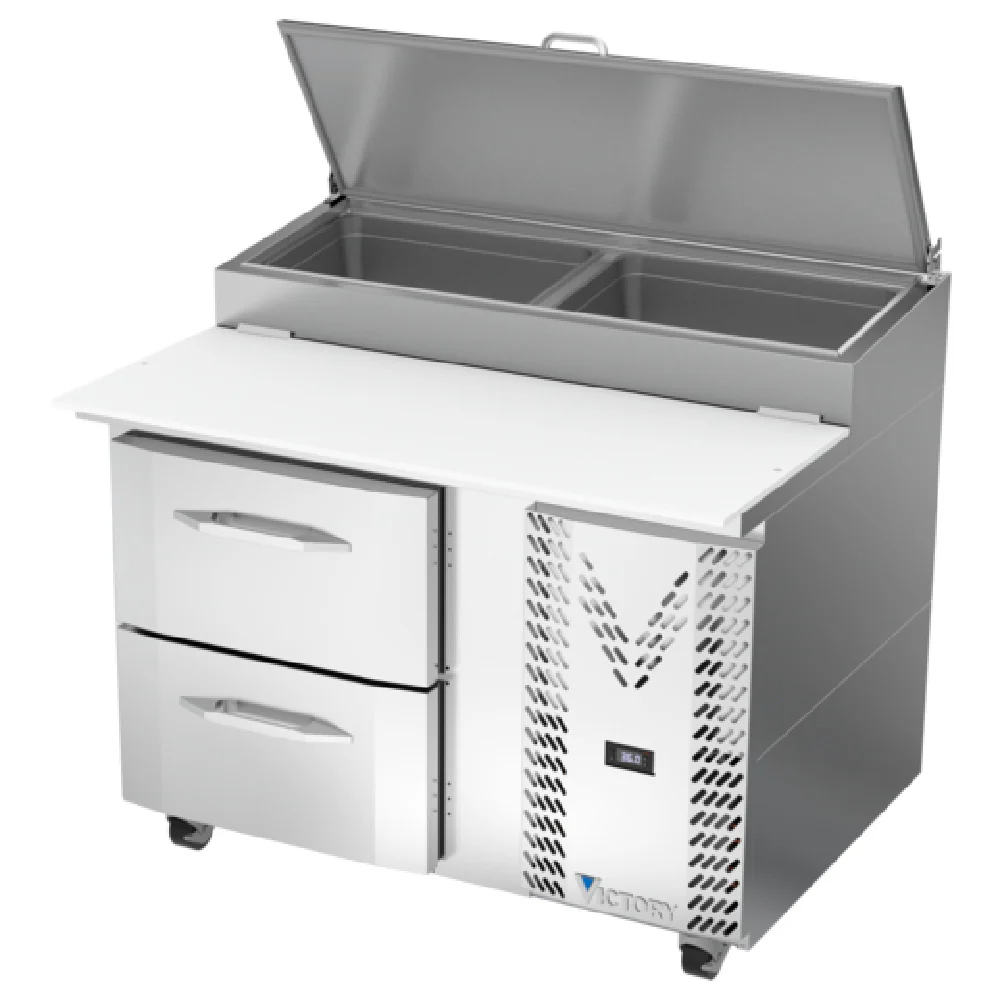 Victory VPPD46HC-2 46 Inch Pizza Prep Table Powered by V-Core with 12.02 cu ft Victory VPPD46HC-2 46 Inch Pizza Prep Table Powered by V-Core with 12.02 cu ft