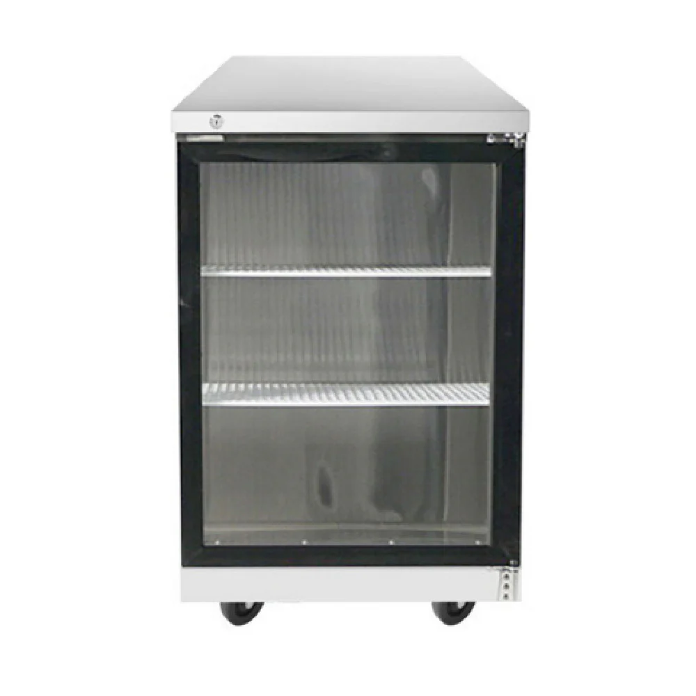 Atosa MBB23GGR 23 Inch Back Bar Cooler Electric 8.2 cu ft Stainless Steel