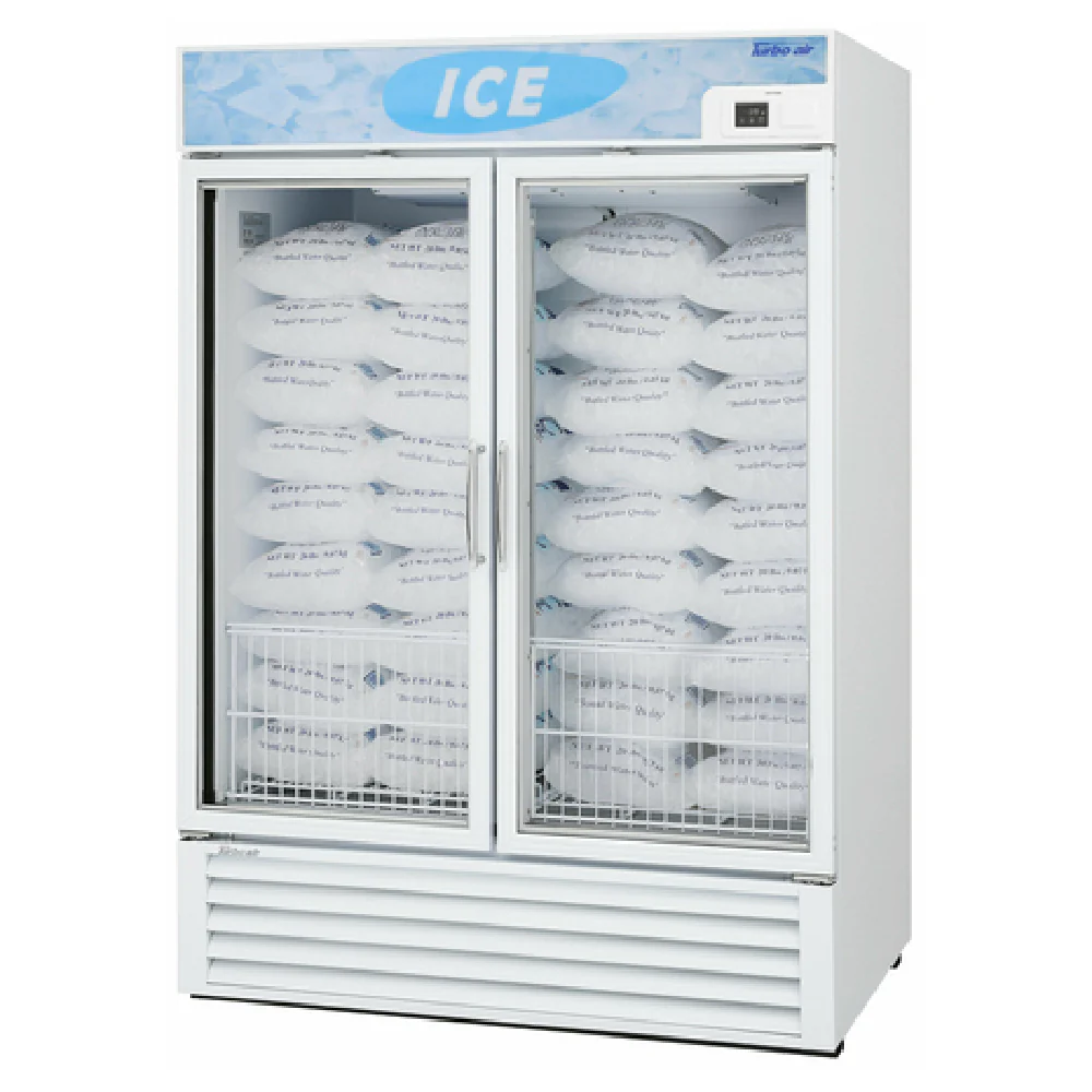 Turbo Air TGIM-49W-N 54 Inch Ice Merchandiser Reach-in 39.88 Cu Ft Two-section