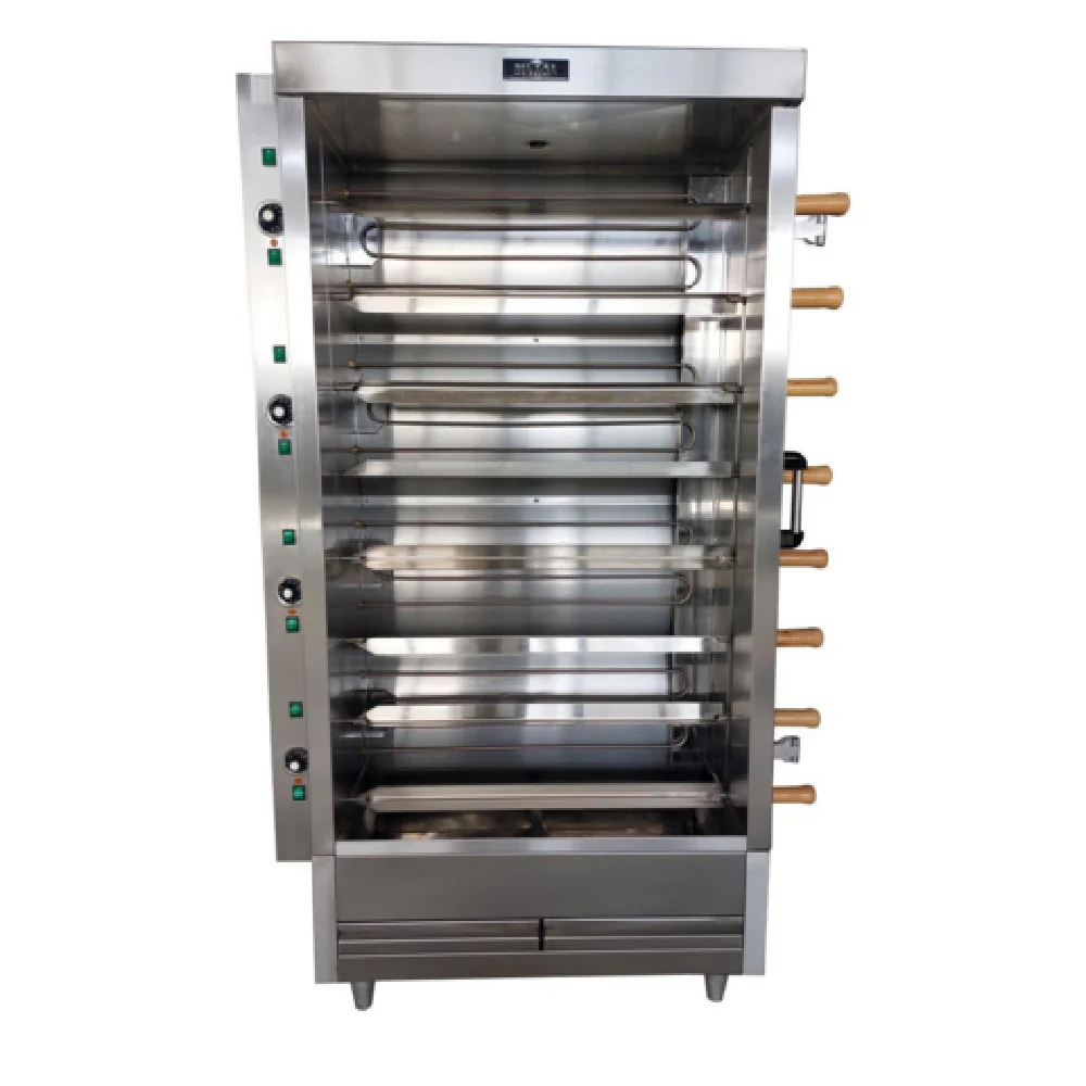 AMPTO FRE8VE 46 Inch Electric Rotisserie Oven with 8 Stainless Steel V Spit Skewers AMPTO FRE8VE 46 Inch Electric Rotisserie Oven with 8 Stainless Steel V Spit Skewers