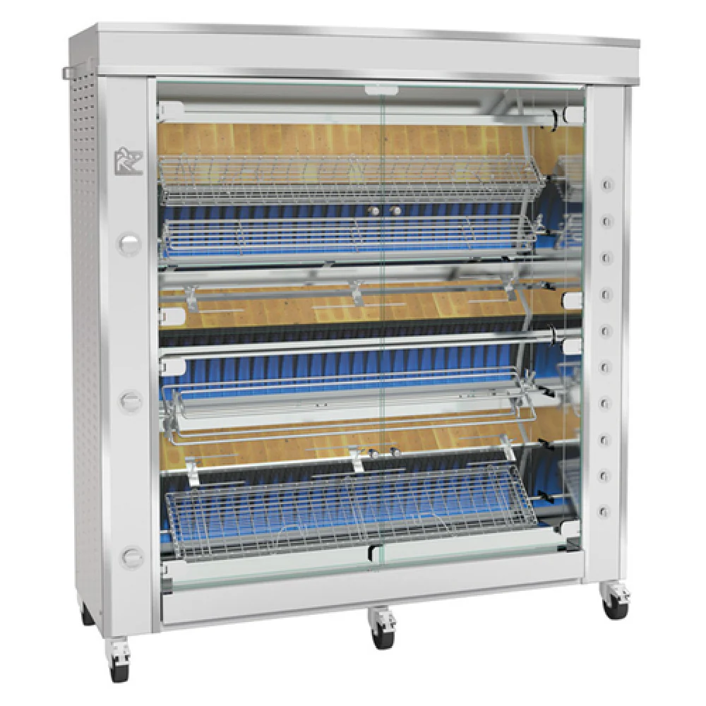 Rotisol GF1675-8G-SS_LP 68 Inch Gas Rotisserie Oven Floor Model with 175000 BTU Rotisol GF1675-8G-SS_LP 68 Inch Gas Rotisserie Oven Floor Model with 175000 BTU