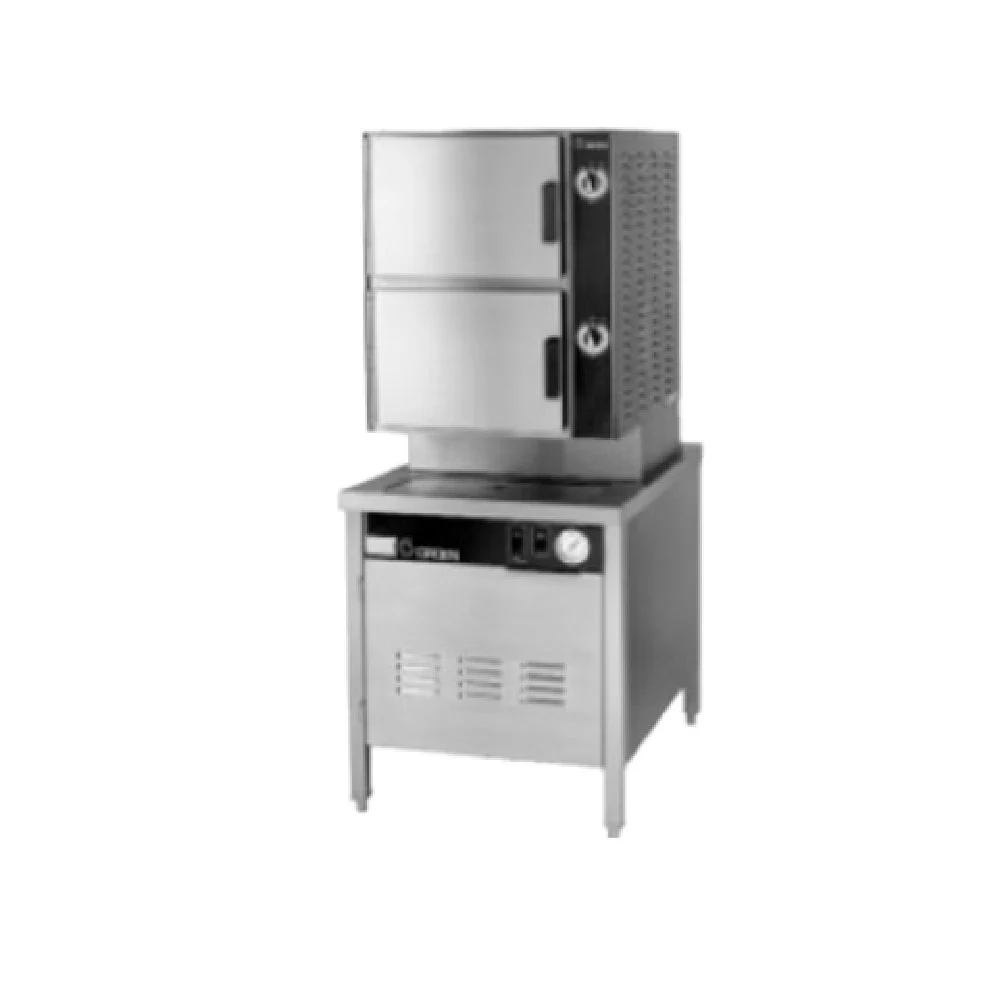 Groen HY-6SE-24_240/60/3 24 Inch Electric Convection Steamer with Dual Compartments Groen HY-6SE-24_240/60/3 24 Inch Electric Convection Steamer with Dual Compartments