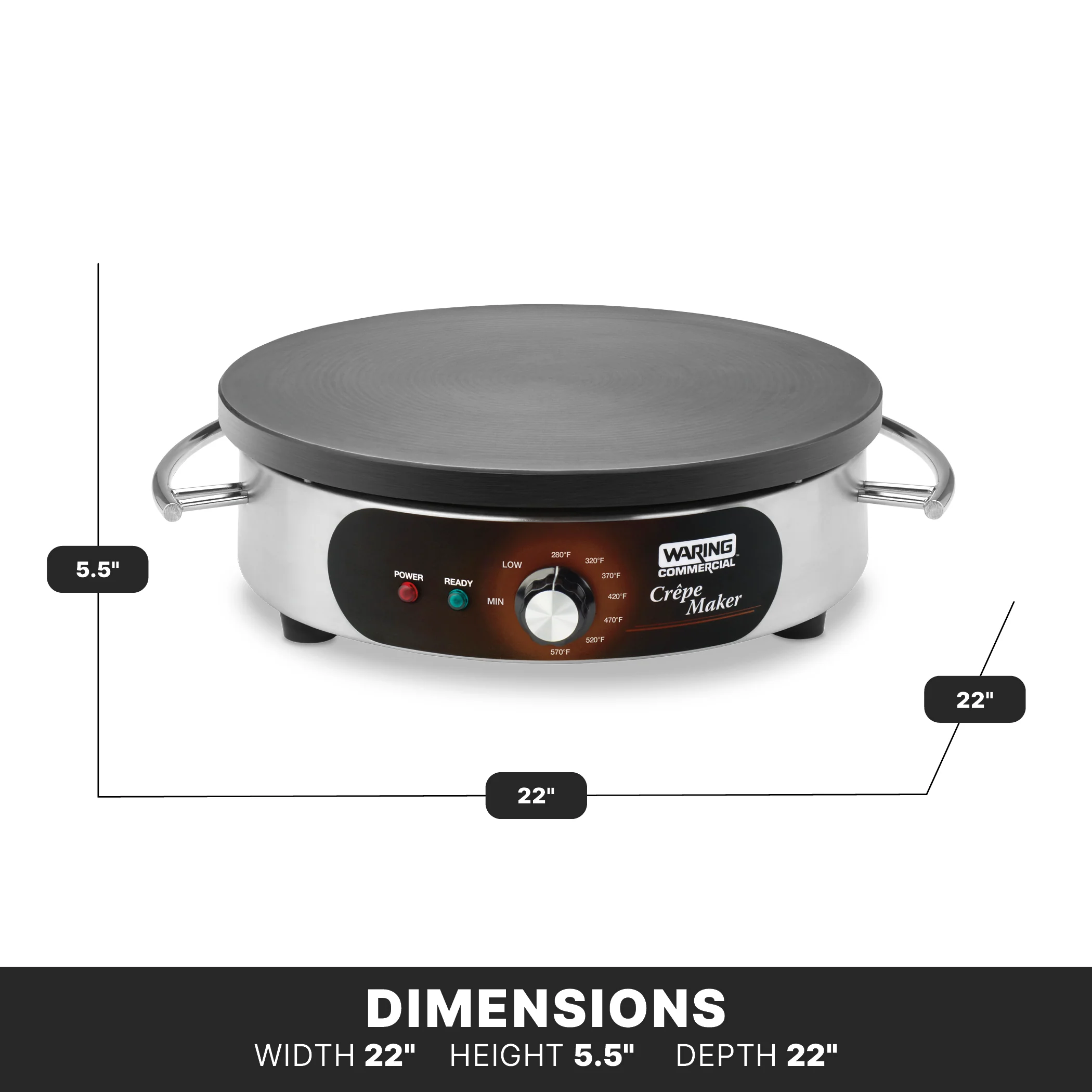 Waring WSC160E 21 Inch Electric Crepe Maker with Type F Plug and CE RoHS Waring WSC160E 21 Inch Electric Crepe Maker with Type F Plug and CE RoHS