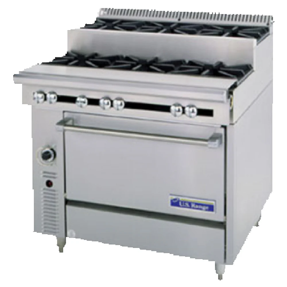 Garland C0836-6SUM_NAT 36 Inch Gas Range Stainless Steel Open Burners 180000 BTU