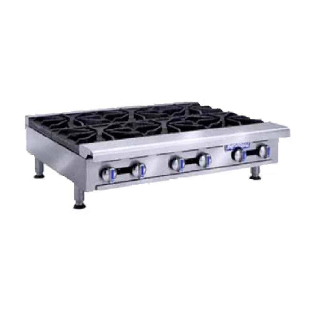 Imperial IHPA-1-12_NAT 12 Inch Hotplate Gas Countertop with 1 Burner 32000 BTU