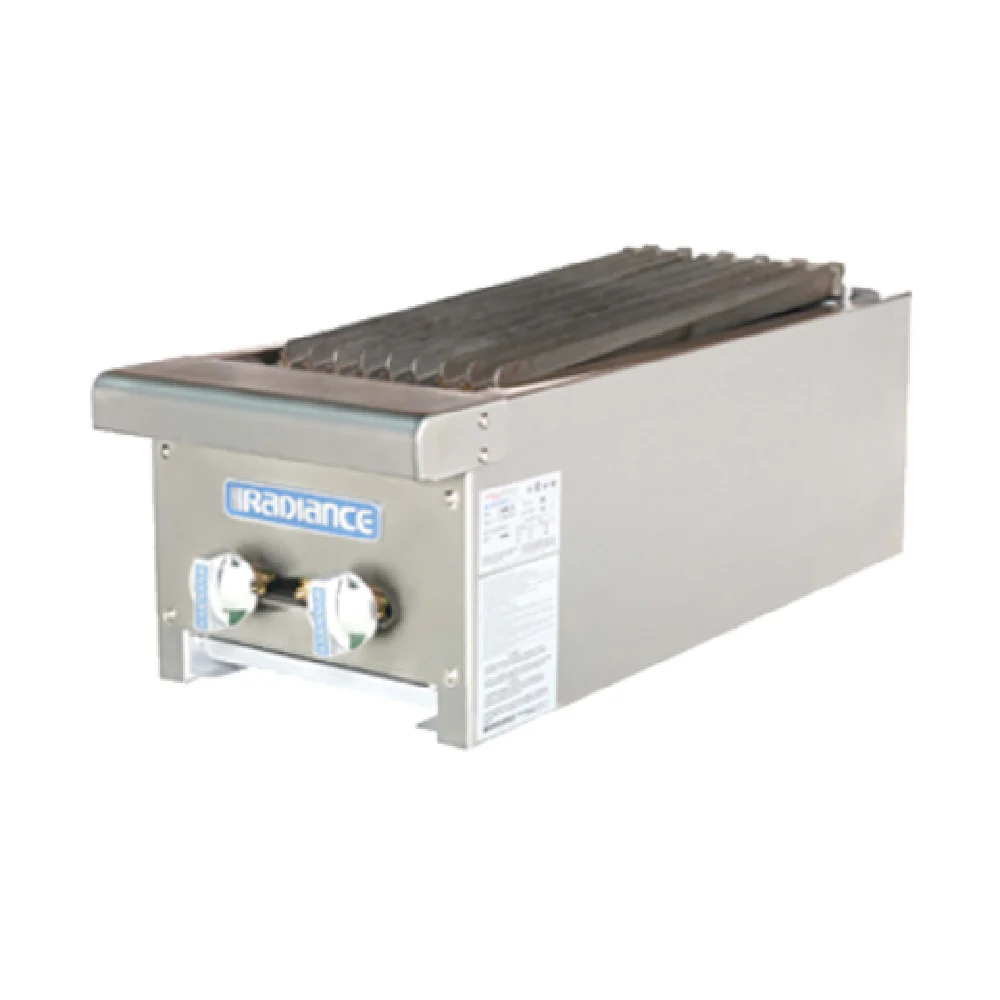 Turbo Air TARB-12_NAT 12 Inch Charbroiler Gas 2 Burners 30000 BTU with Manual Controls
