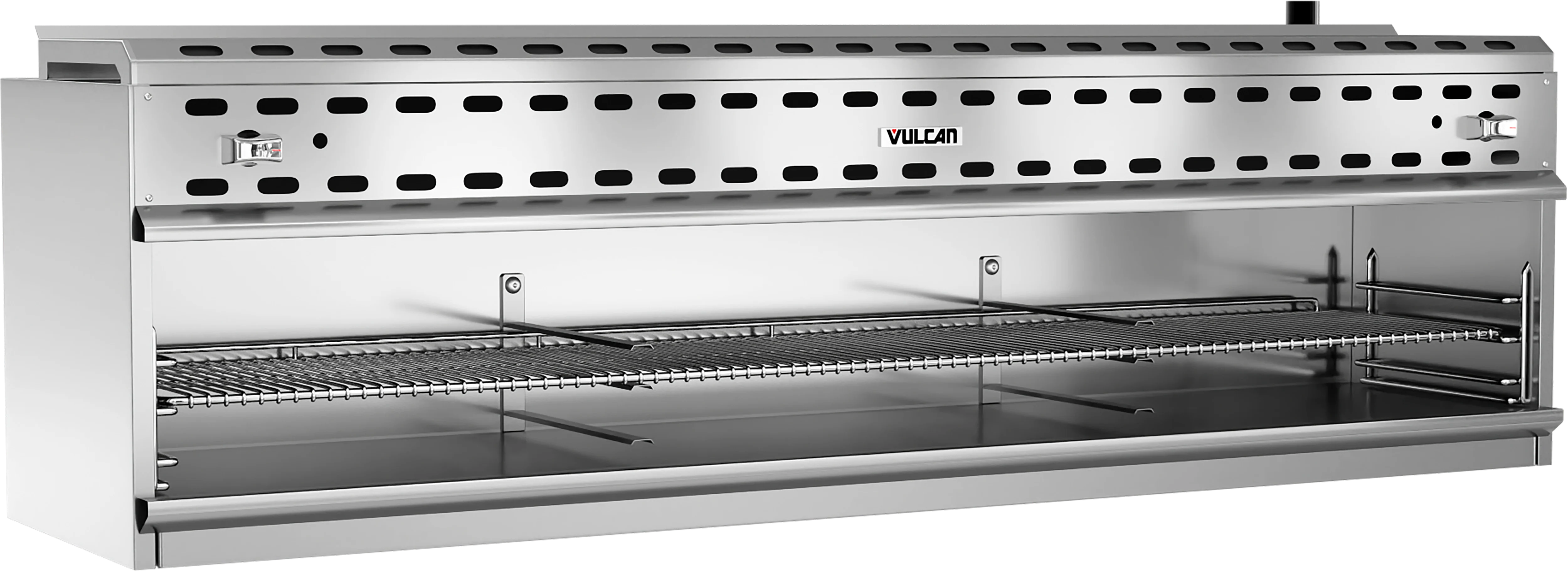 Vulcan VICM72_LP 72 Inch Gas Cheesemelter Infrared Burners Removable Pan 60000 BTU Vulcan VICM72_LP 72 Inch Gas Cheesemelter Infrared Burners Removable Pan 60000 BTU