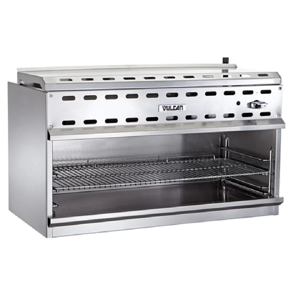 Vulcan VICM72_LP 72 Inch Gas Cheesemelter Infrared Burners Removable Pan 60000 BTU Vulcan VICM72_LP 72 Inch Gas Cheesemelter Infrared Burners Removable Pan 60000 BTU