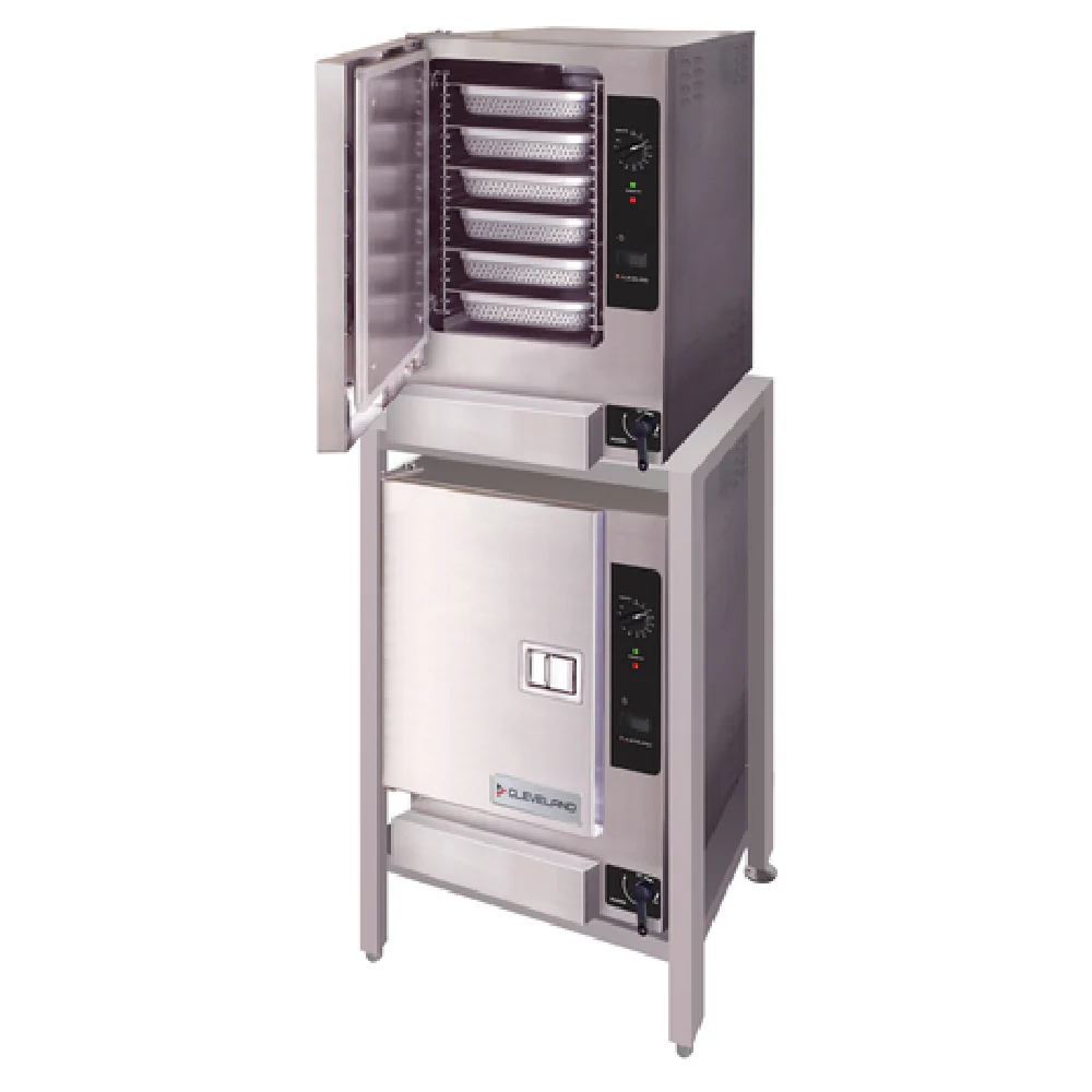 Cleveland (2) 22CGT66.1_NAT 26 Inch Boilerless Gas Convection Steamer 2 Burner 32000 BTU Cleveland (2) 22CGT66.1_NAT 26 Inch Boilerless Gas Convection Steamer 2 Burner 32000 BTU