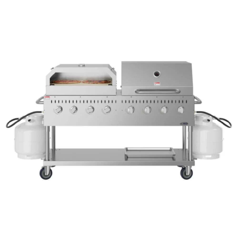 Koolmore CGKIT6-D30P30 60-4/5 Inch Gas Outdoor Grill with 8 Burners 16000 BTU Koolmore CGKIT6-D30P30 60-4/5 Inch Gas Outdoor Grill with 8 Burners 16000 BTU
