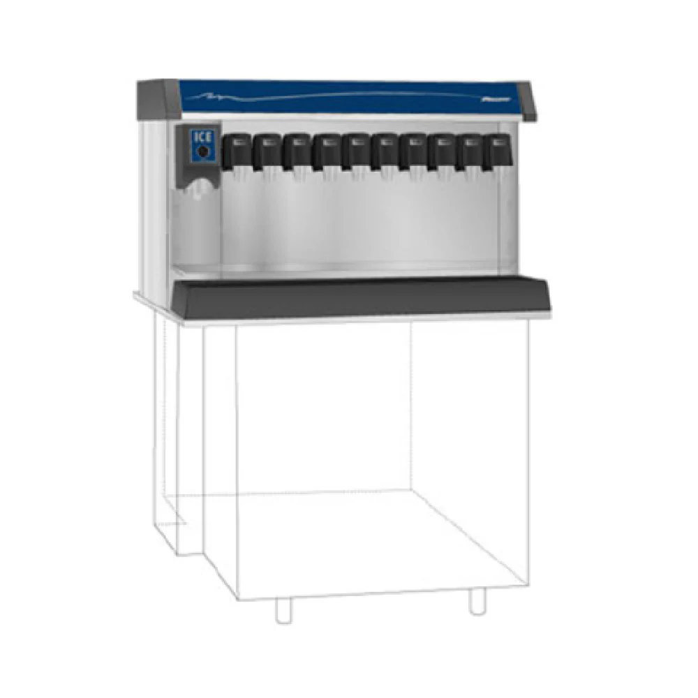 Follett VU300B8RL Vision Ice/Beverage Dispenser Stainless Steel Manual Load 300 Lb