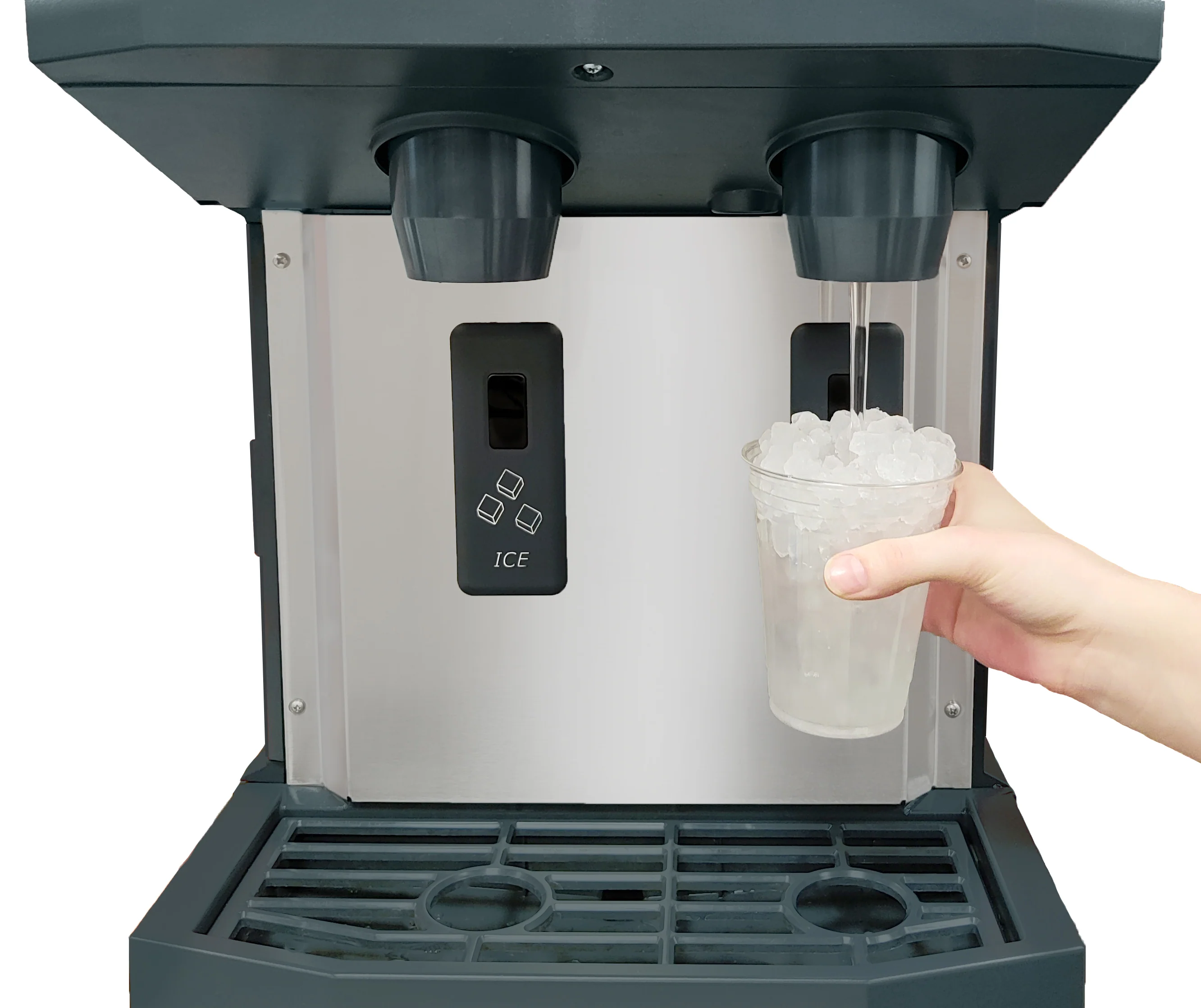 Scotsman HID525W-1 Meridian Water-cooled Ice and Water Dispenser H2 Nugget Counter 25 Lb Bin Touchfree Infrared 500 Lb/Day Scotsman HID525W-1 Meridian Water-cooled Ice and Water Dispenser H2 Nugget Counter 25 Lb Bin Touchfree Infrared 500 Lb/Day